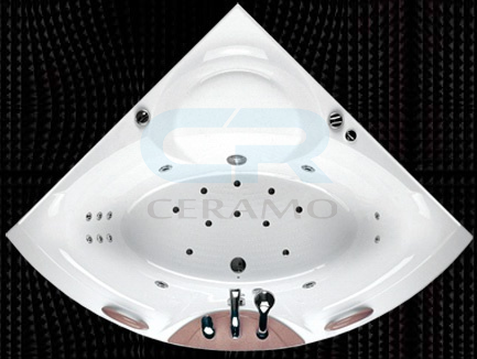 Фото  Balteco Lotus S9 Гідромасажна ванна кутова  153х153, біла