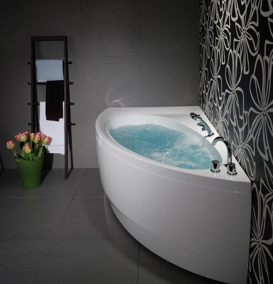 Фото  Balteco Idea S7 Гідромасажна ванна асиметрична права 170х100, біла