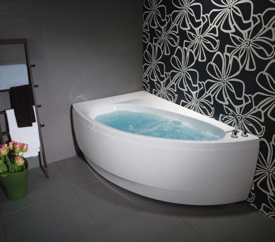 Фото  Balteco Idea S11 Гідромасажна ванна асиметрична права 150х92, біла