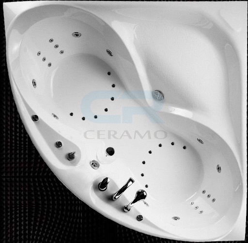 Фото  Balteco Grande S10 Гідромасажна ванна кутова  175х175, біла