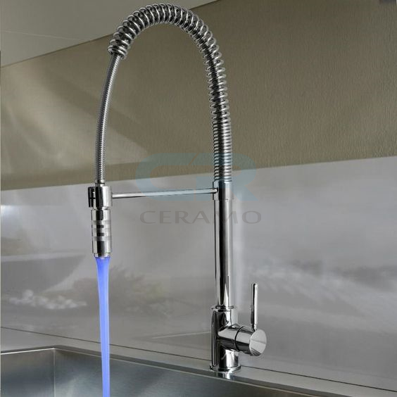 Фото 5501LD Treemme Kitchen-design   Змішувач для кухні з витяжним душем, хром