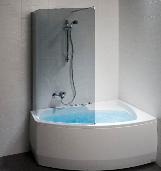 Фото  Balteco Rhea S3 Гідромасажна ванна асиметрична права 160х100, біла