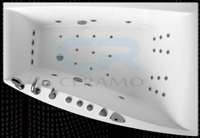 Фото  Balteco Cali S5 Гідромасажна ванна асиметрична ліва 170х117, біла