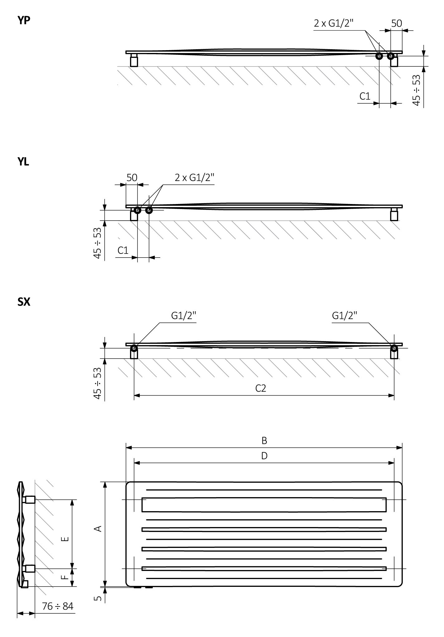 Фото WGARG045120 Terma Aero HG  Дизайн-радіатор вуглецева сталь 455x1200, RAL