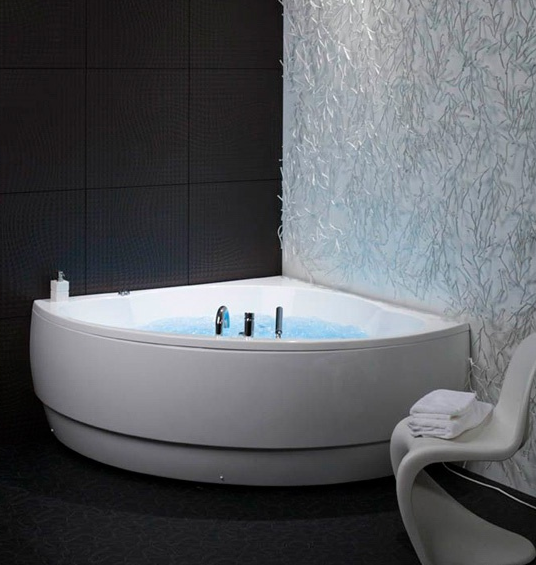 Фото  Balteco Metro S3 Гідромасажна ванна кутова  155х155, біла