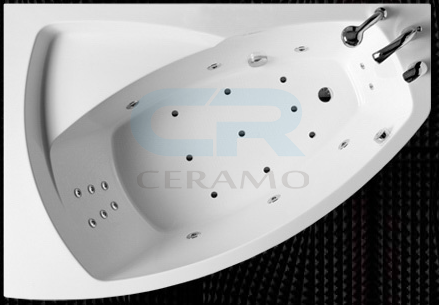Фото  Balteco Rhea S5 Гідромасажна ванна асиметрична права 170х118, біла
