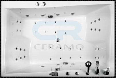 Фото  Balteco Scala S7 Гідромасажна ванна пряма  180х120, біла