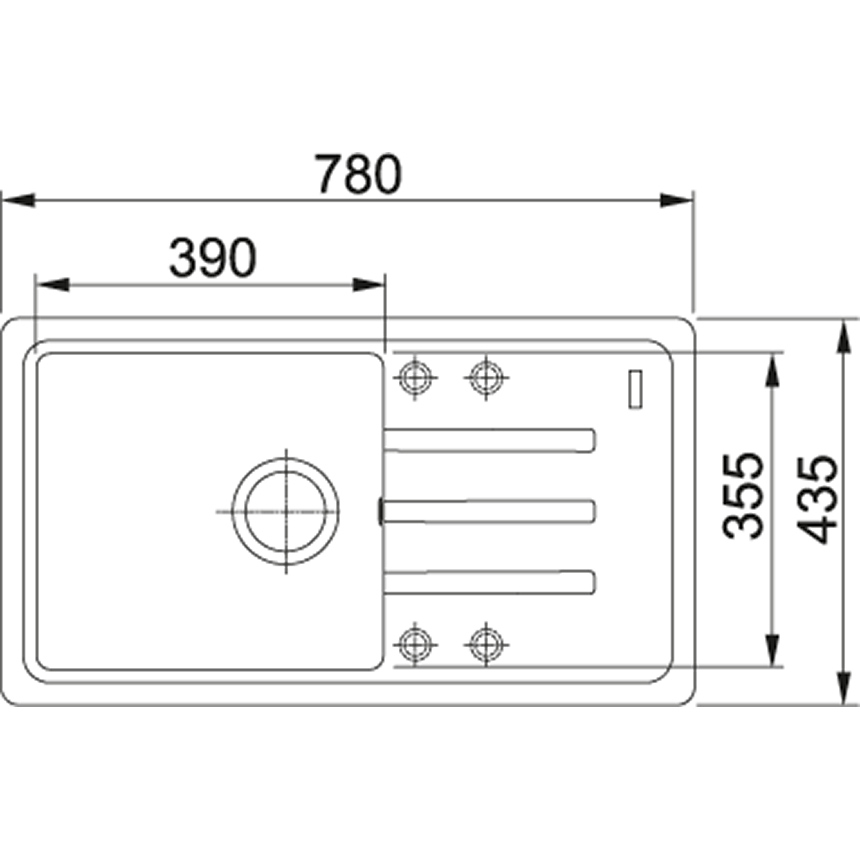 Фото 114.0375.040 Franke Malta BSG 611-78 Кухонна мийка граніт 780х435х200 універсальна, графіт