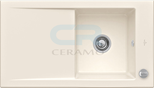 Фото 330701KR Villeroy&Boch Timeline 50 Кухонна мийка кераміка 900х510х220 універсальна, cream