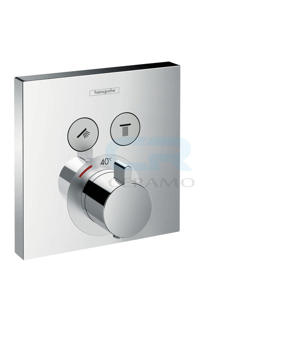 Фото 15763000 Hansgrohe Shower Select   Термостат зовнішня частина на два користувачі , хром