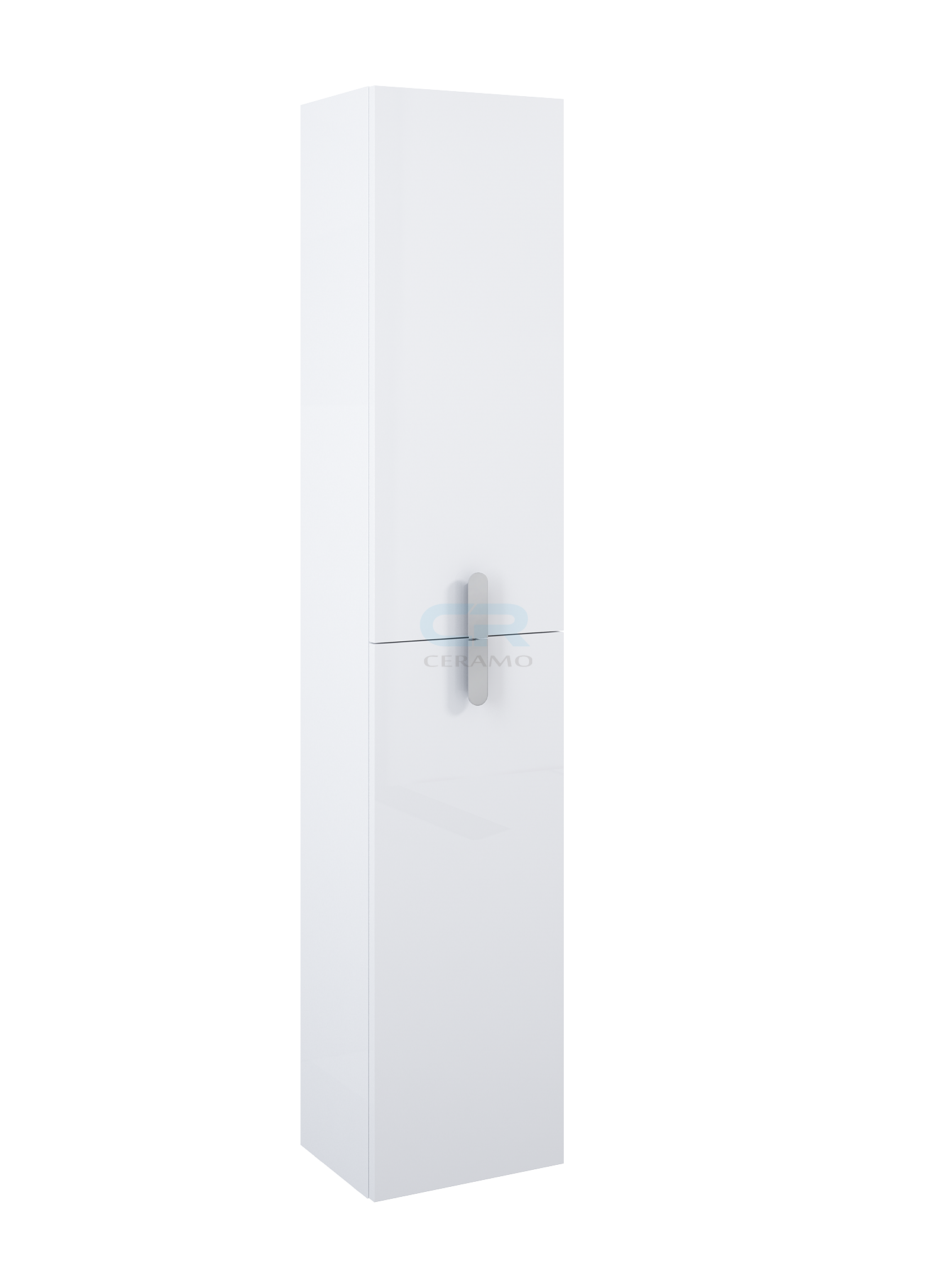 Фото 122952 Elita Round Пенал для ванної кімнати підвісний (універсальний) 30х150, білий